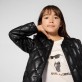 Детско яке Karl Lagerfeld за момиче еко кожа Детско яке Karl Lagerfeld за момиче еко кожа